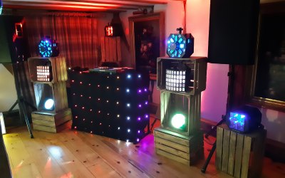 A dimple rustic set-up at The Plough at Eaton