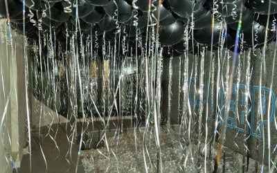 Glamorous Ceiling fill of latex balloons 