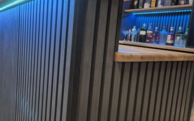 Formal Bar - Charcoal Oak