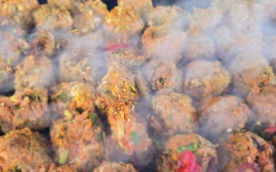 falafel/ lentil burger