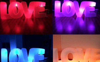Inflatable LED Love Sign