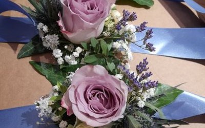 Lilac Wrist Corsages