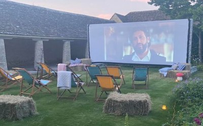 bespoke big garden cinema screen
