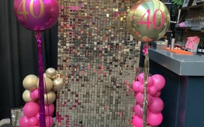 Mini shimmer and garland with tassel orbz