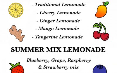 Lemonade Menu for 2025