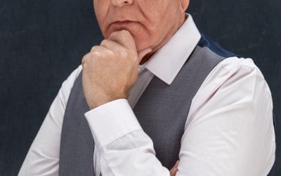 Actor shoot "The Apprentice" Alan Sugar