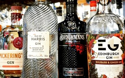 Range of Gins and other spirits