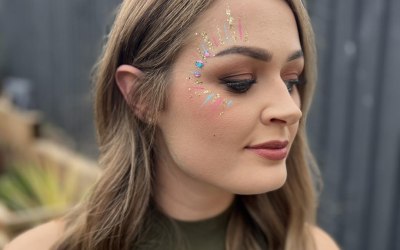 Gender reveal glitter