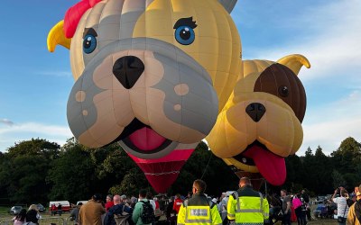 Our team covering the Yorkshire Balloo Festival in 2023