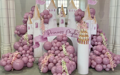 Princess Castle Backdrop & Balloons