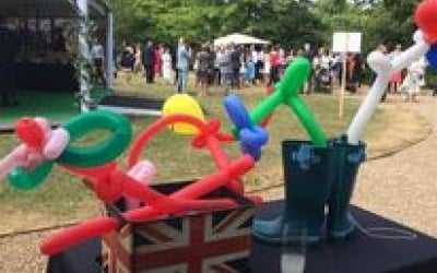 London Business School, balloon modelling and providing Garden Games and entertainment