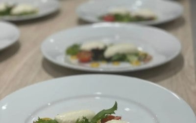 private dinner event, Goat cheese starter
