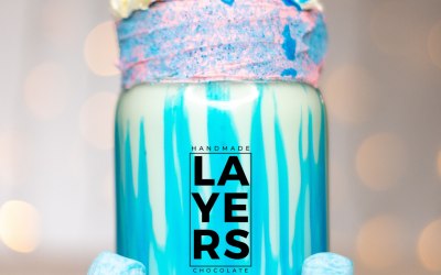 Our incredible blue sherbet bonbon milkshake