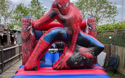 3D Spiderman Bouncy Castle