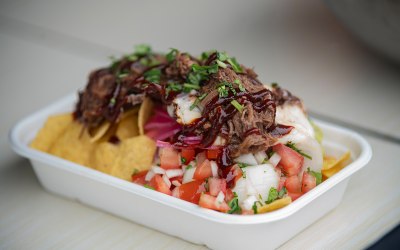 Barbacoa Beef Loaded Nachos 