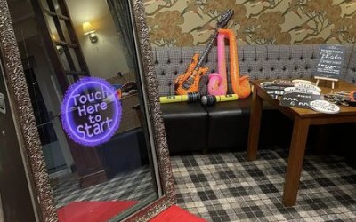 Magic mirror hire in Cumbria by www.mrbouncescrazycastles.co.uk