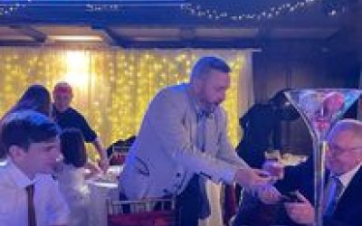 Performing at a wedding