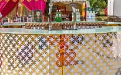Our gold cocktail bar