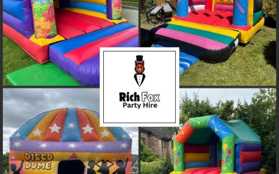 A selection of our bouncy castle range