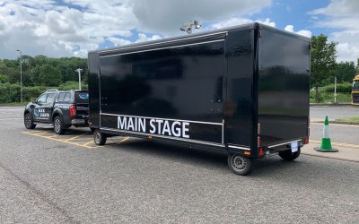 mobile trailer stage