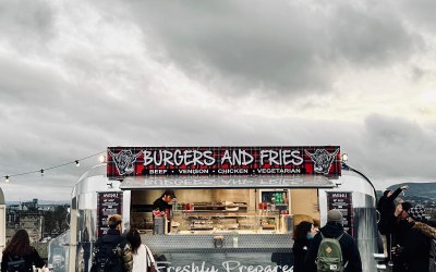 Scottish themed venison and burgers 