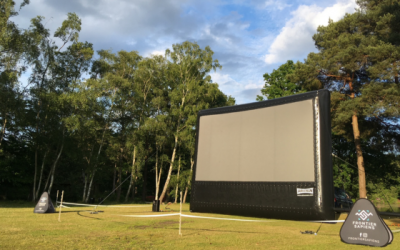 Outdoor cinema (inflatable screen)