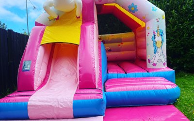 Our unicorn castle is 15x12ft