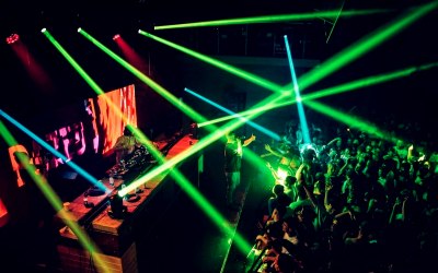 Club - Lighting, Video and Audio supplied by Triple Arrow