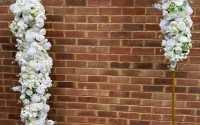 Wedding floral arch