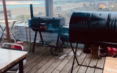 Barbecue set up for a wedding in Seaford