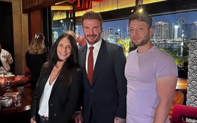 Performing for David Beckham in Dubai