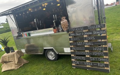 Our bar is well equipped and has plenty of room to serve multiple guests, this set up was at a food & drink festival with multiple guests 