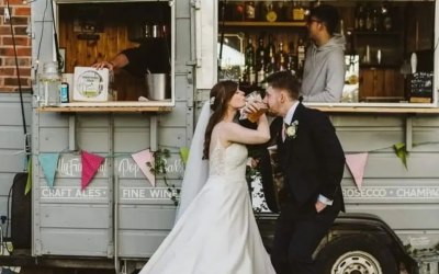 A very happy couple on their special day.