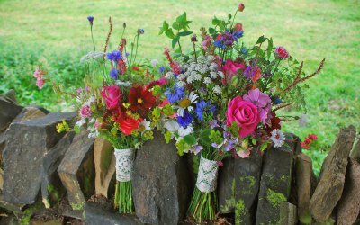 Bouquets with more than 30 varieties of seasonal blooms, grasses and wildflowers