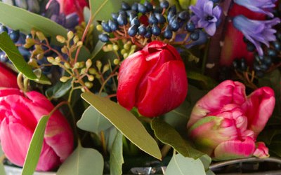 Bright and Vibrant table display 