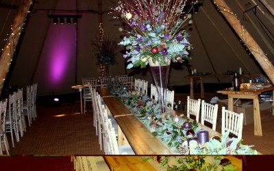 Christmas venue decoration