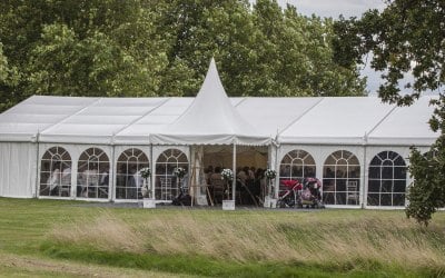 marquee with entrance porch