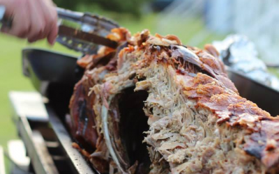 Hog roast at a show