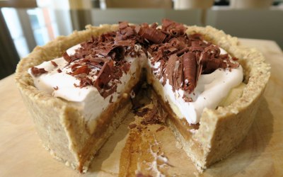 Raw vegan Banoffee Pie