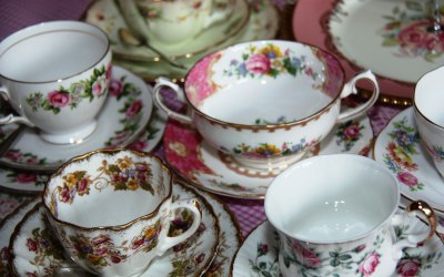 Vintage china trios