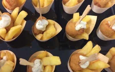 Mini Scampi and Chip cones