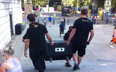 Pro Crews helping to set up at the Olympics in London
