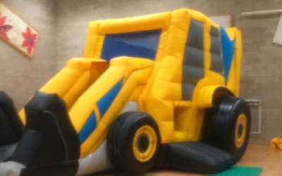 JCB digger bouncy castle