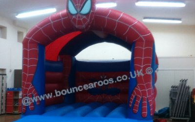 spiderman bouncy castle