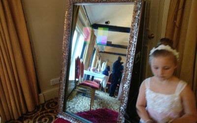 Magic mirror at a wedding