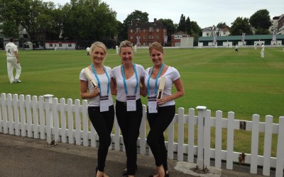 Event Hostesses at Lords Cricket for a Large American Bank