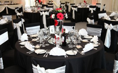 Black & white wedding at Selden Barn