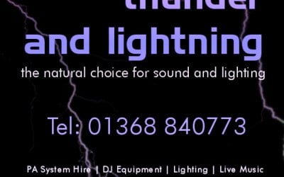 thunder and lightning - 01368 840773