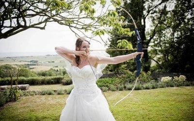 Wedding day archery