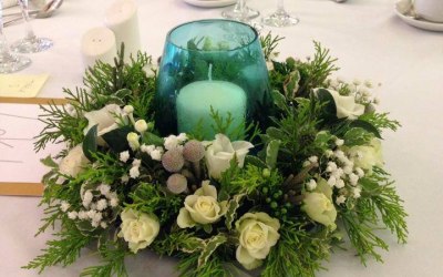 Wintery Table Centre